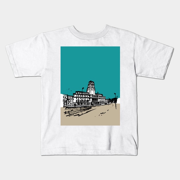 University of Leeds Kids T-Shirt by nokhookdesign